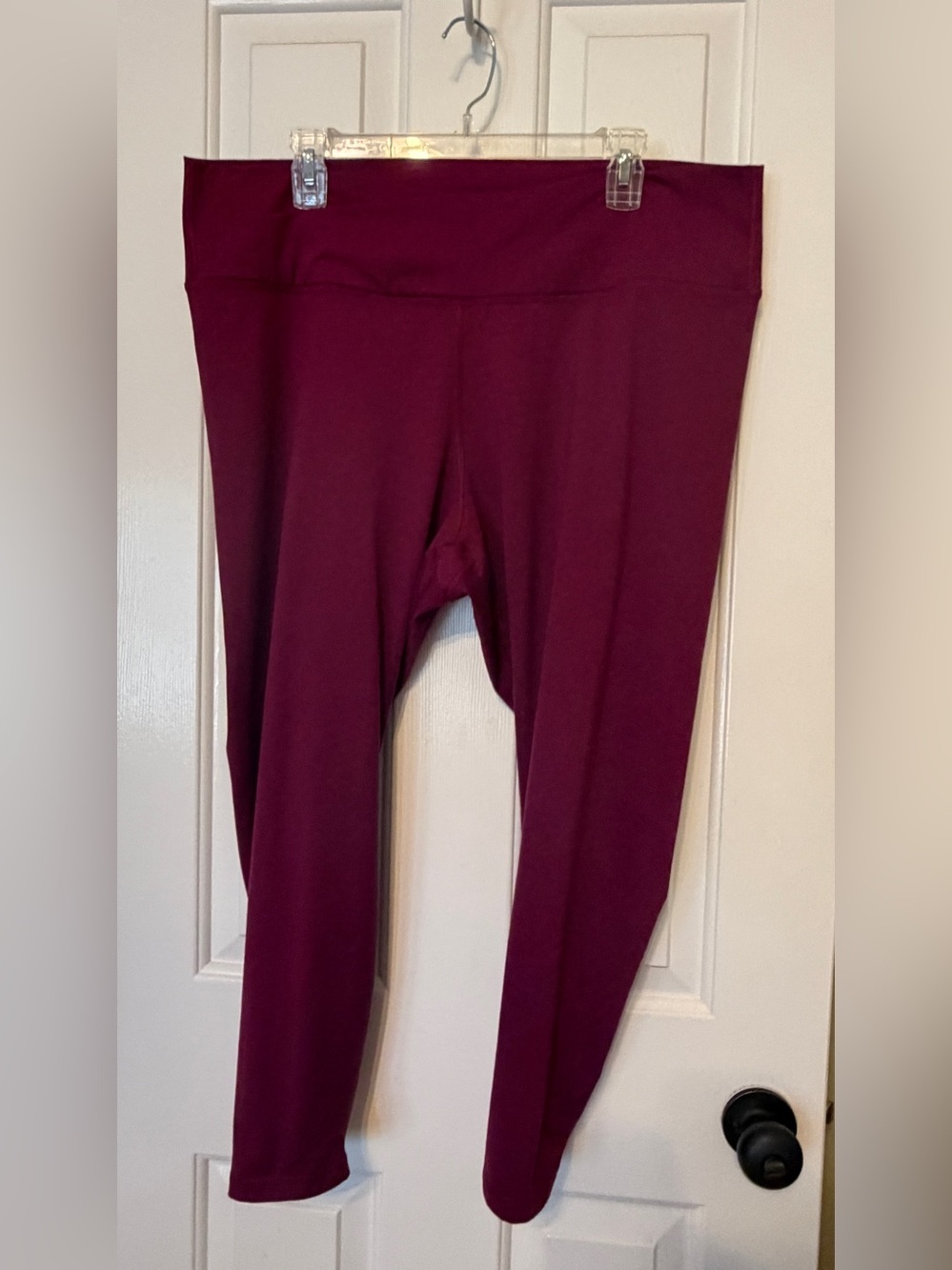 Old Navy Cloud Comfy Crossover Waist Leggings Extra High-Rise Cranberry Size XXL